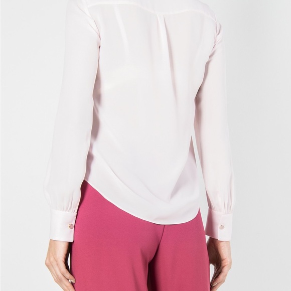 Ted Baker Pink Flora Long Sleeve Blouse - Picture 7 of 9